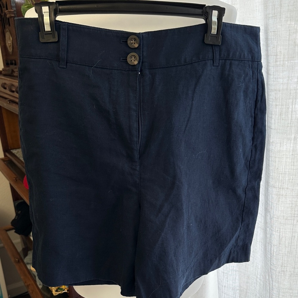 Boden Navy linen Shorts